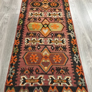 Vintage Kilim Rug, Anatolian Kilim Rug, Turkish Kilim Rug, Rustic Kilim Rug, Boho Kilim Rug, Flooring Rug, Wall Decor Rug,Handmade Kilim Rug image 10