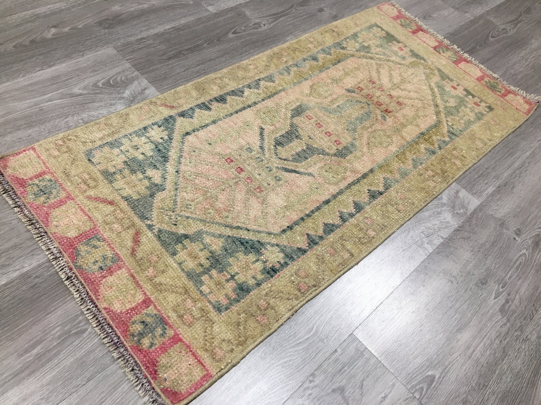 Used Rugs Small Vintage Small Rug, Muted Small Rug, Bohemian Small Rug, Turkish Small ...