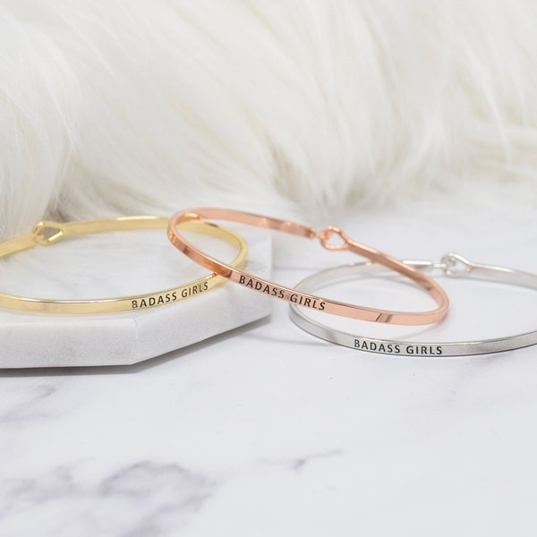 Badass Girl Gang Bracelet Etsy