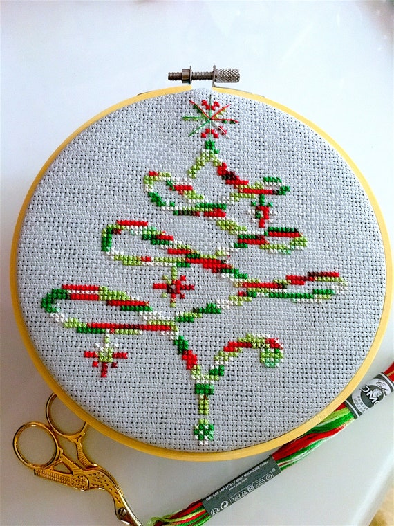 Christmas Embroidery Variegated Christmas Tree cross stitch pattern Counted cross stitch pattern Christmas cross stitch pattern