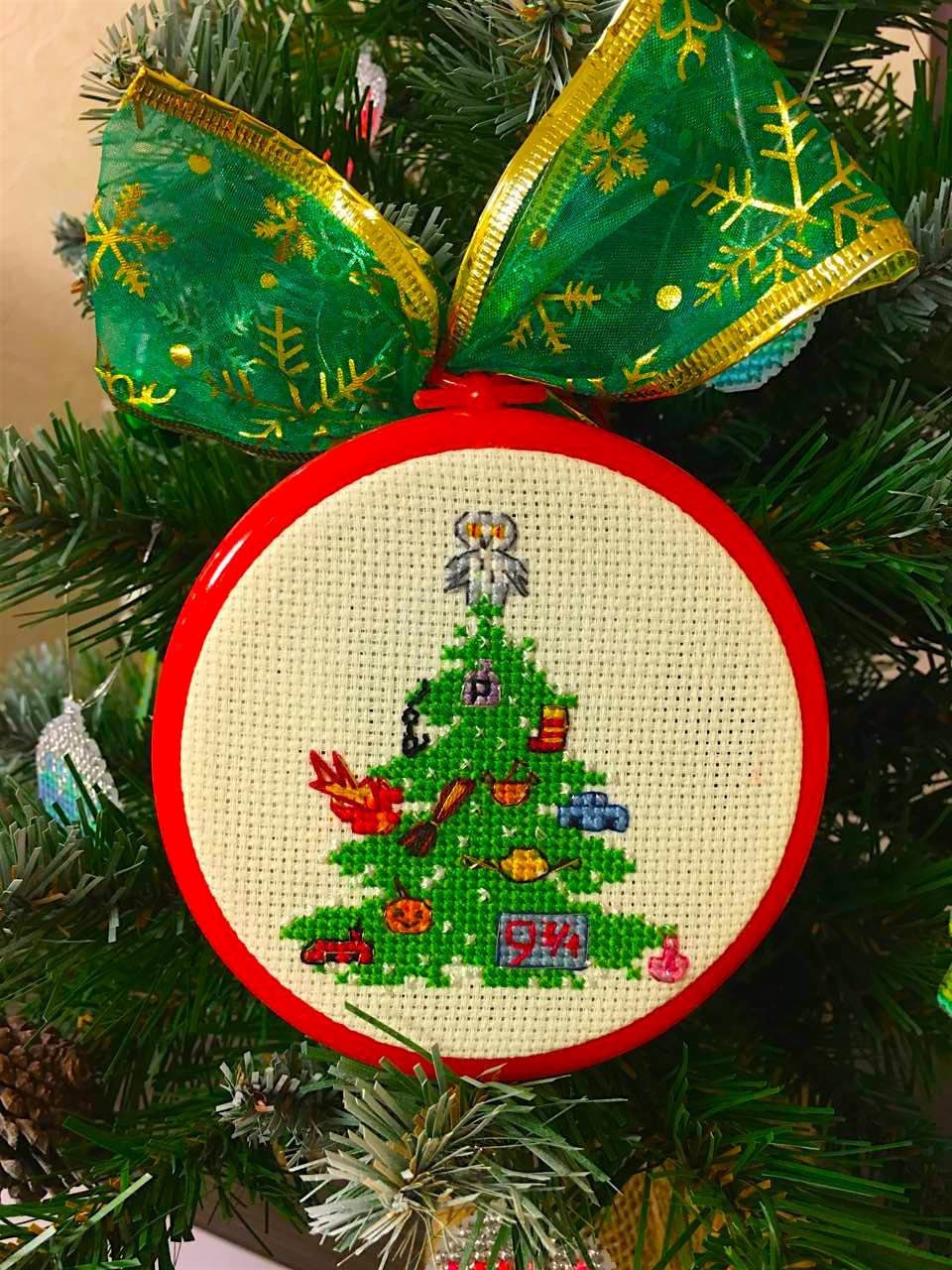 Harry Potter Christmas Tree Cross Stitch Pattern PDF Christmas | Etsy