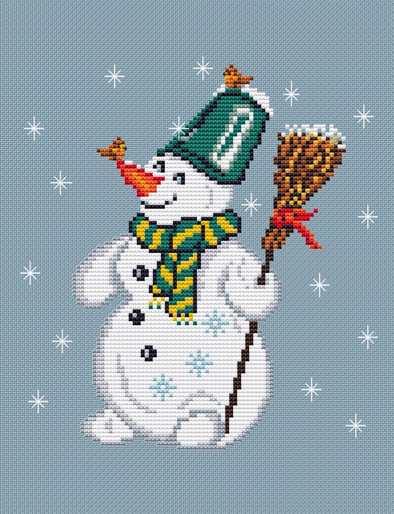 Snowman Cross stitch pattern CrossStitchingForFun Etsy Plastic canvas patterns christmas cross stitch crafts holiday snowman ornaments screen pattern printable stitches happy couples snow designs snowmen projects