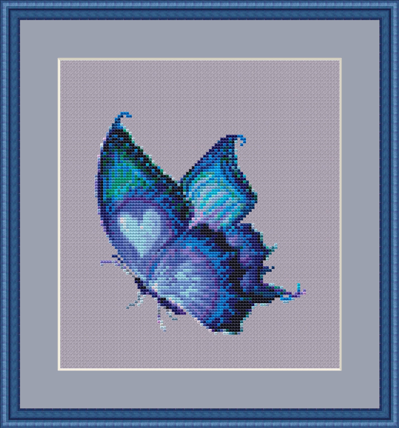 Twilight Butterfly Cross stitch pattern CrossStitchingForFun Etsy