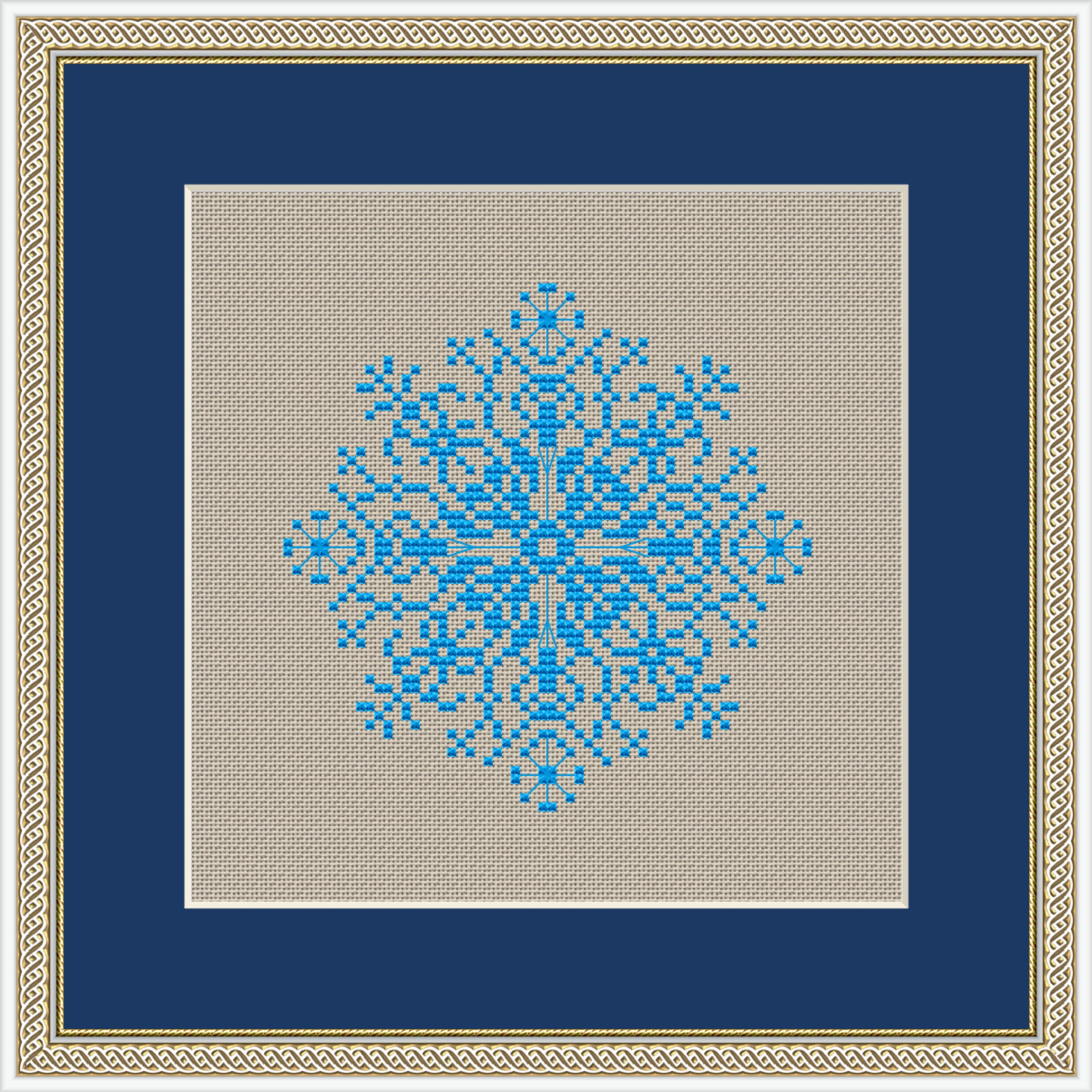 Lacy Snowflake cross stitch pattern Christmas Snowflake Etsy