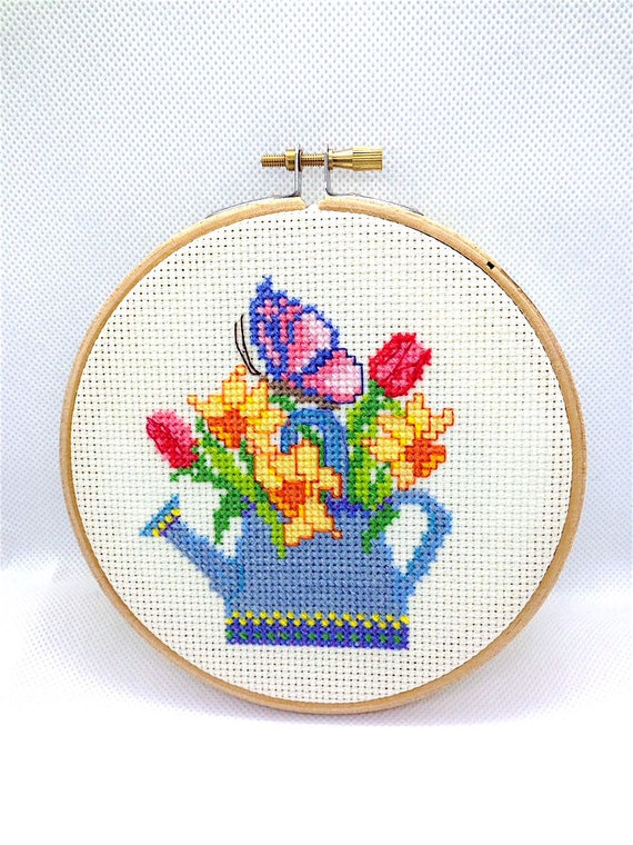 Flower Month Cross Stitch Pattern Flower Cross Stitch Pattern Spring X Stitch Flower PDF Pattern