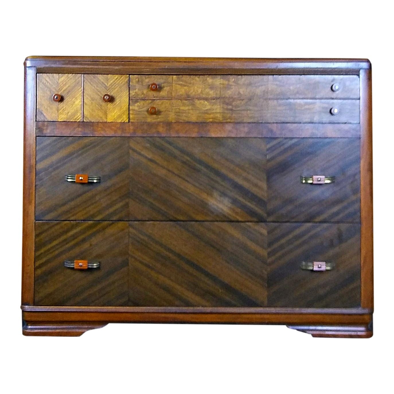 Sale Art Deco Dresser Waterfall Dresser Antique Dresser Etsy