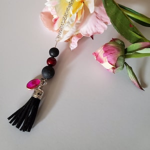 Lava Bead Car Diffuser: Essential Oil Aromatherapy, Rear View Mirror Accessory
