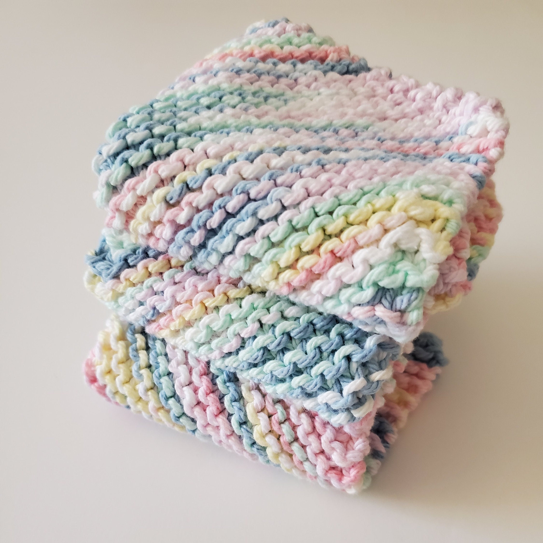 Cotton Dish Cloths, 100% Cotton Hand Knitted Wash Cloths, Home Gifts ...