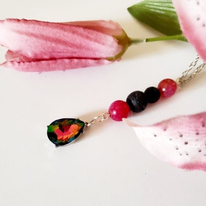 Car Diffuser: Lava Bead Essential Oil Aromatherapy Mirror Charm