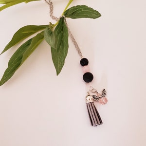 Lava Bead Car Diffuser: Essential Oil Aromatherapy, Rearview Mirror Accessory