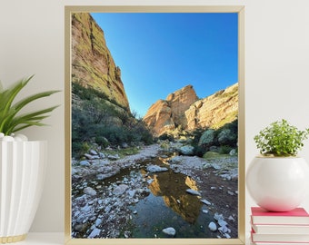 Superstitions After Rainfall. Arizona, Digital Download, Fine Art Landscape Photography, Hackberry Springs.