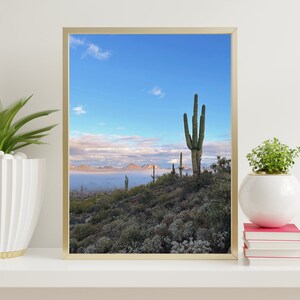 Pastell Saguaro Kaktus. Aberglaube Berge Arizona, Digital Download, Fine Art Landschaftsfotografie.