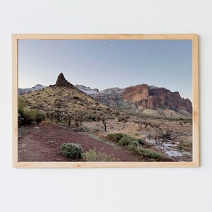 Schnee trifft Wüste. Aberglaube Berge Arizona, Digital Download, Fine Art Landschaftsfotografie.