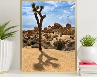 Joshua Tree National Park Photo, Desert Landscape Print, Southwest, California, Boho, Digital Download, Printable Art