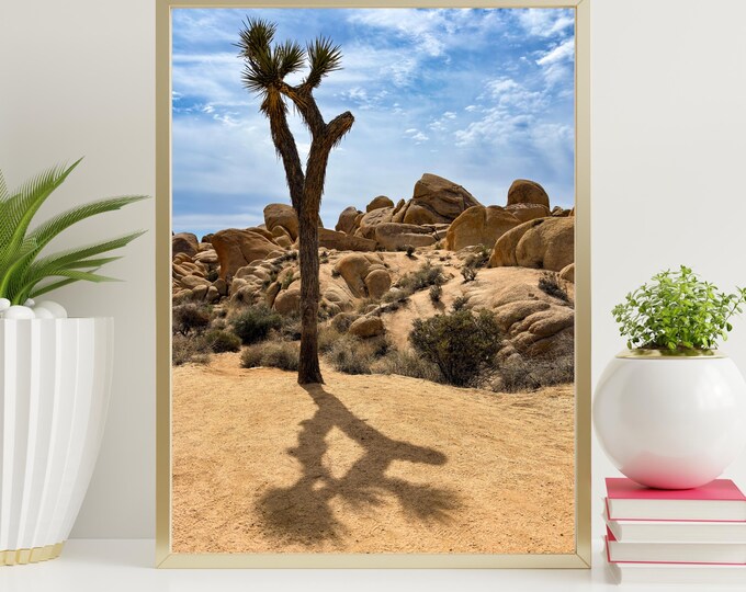 Joshua Tree National Park Photo, Desert Landscape Print, Southwest, California, Boho, Digital Download, Printable Art