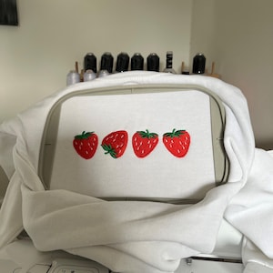 Stawberry Summer Sweatshirt, Cute Unisex Fruit Sweater