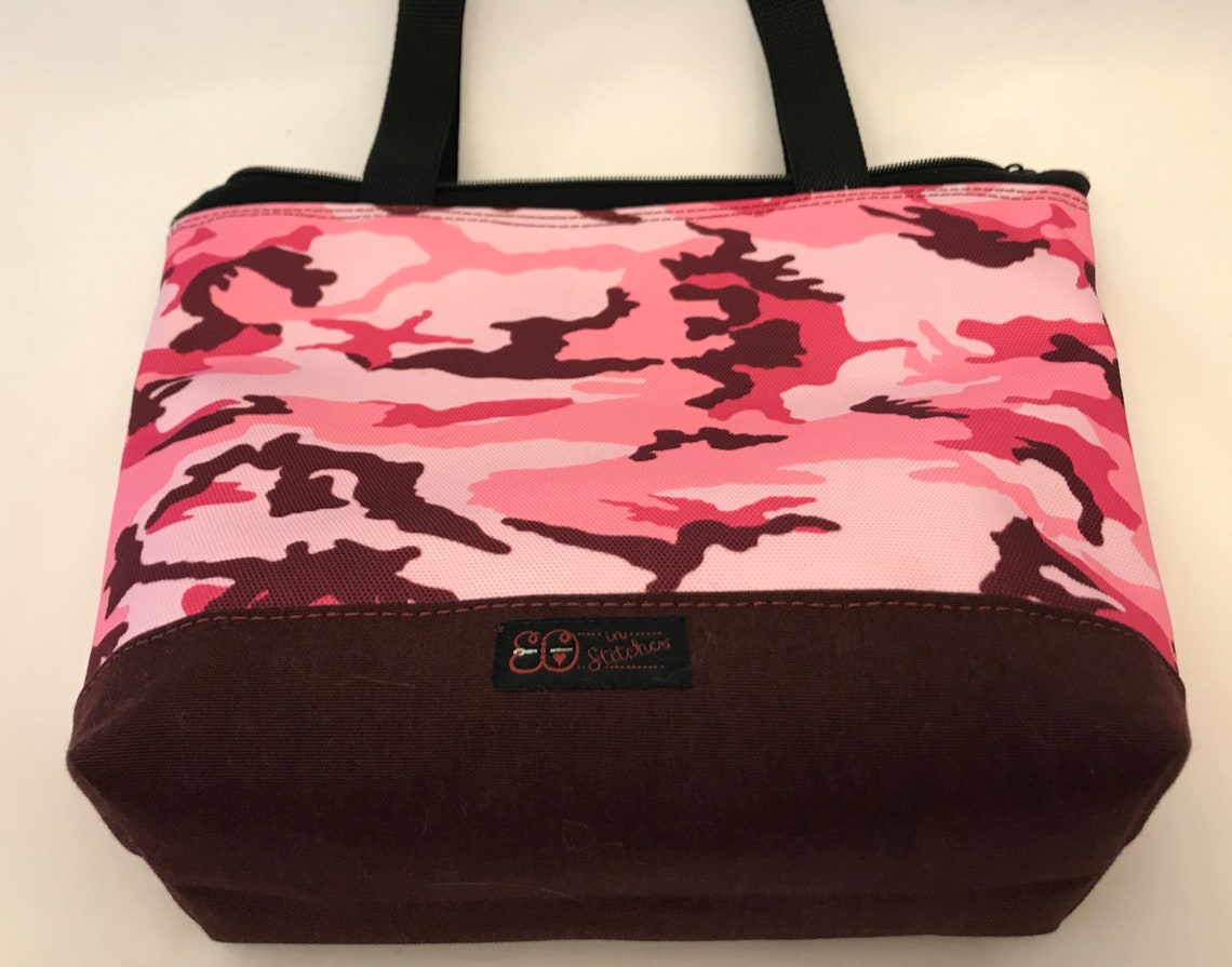 Pink Camo Purse Camouflage Bag of Stain Resistant and Water Etsy