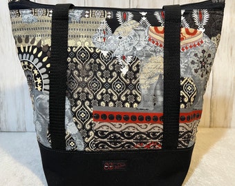 Elephant Over Sholder Handbag Womens BoHo Style, Purse, Bottom, Handcrafted, Water/Stain Resistant Bottom, Womens Gift