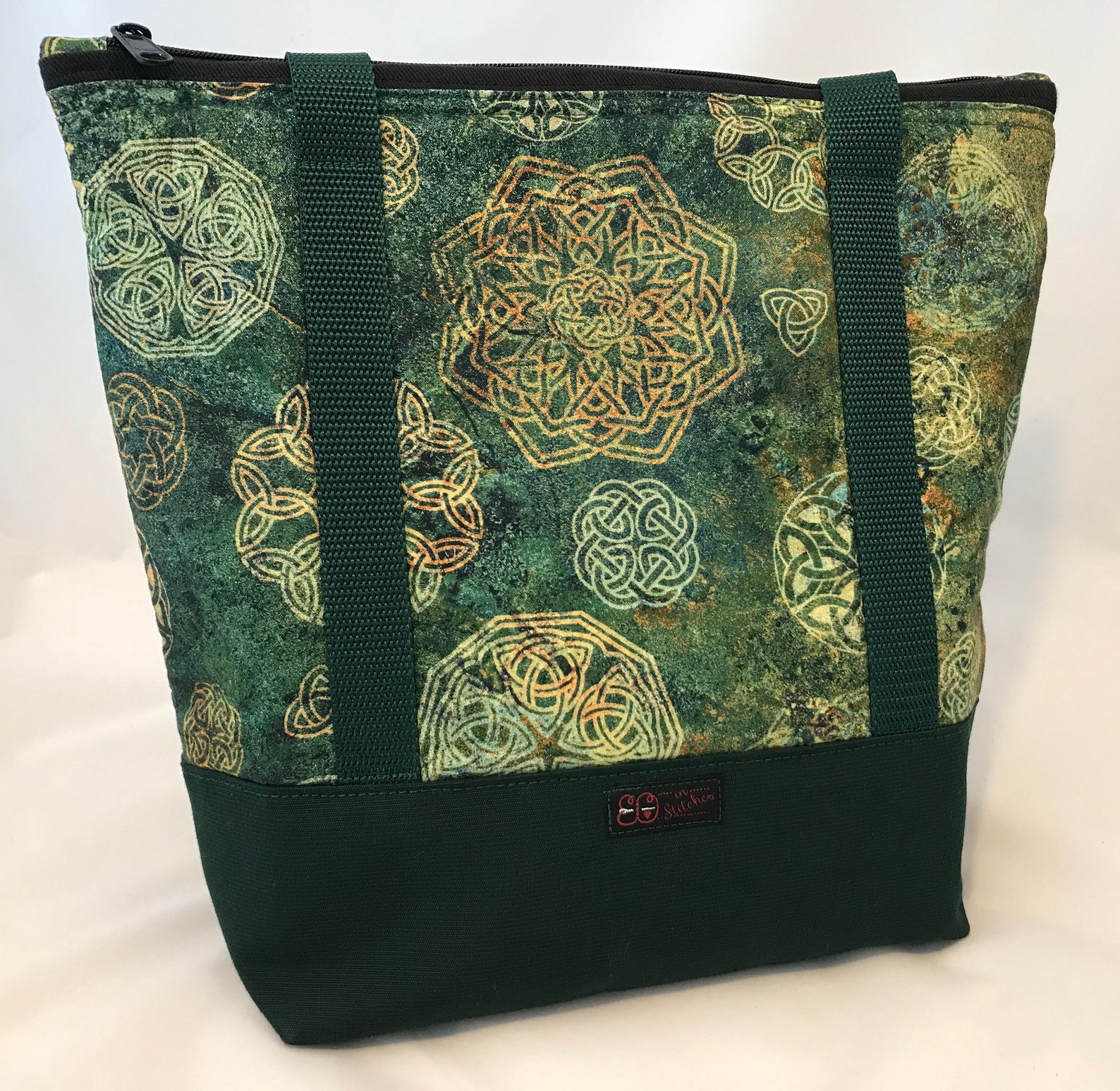 Celtic Knots Handbag Womens, Purse, Irish Handbag, Bottom 9wx11.5xh X