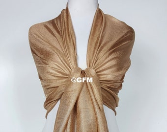 gold shawl for evening dress