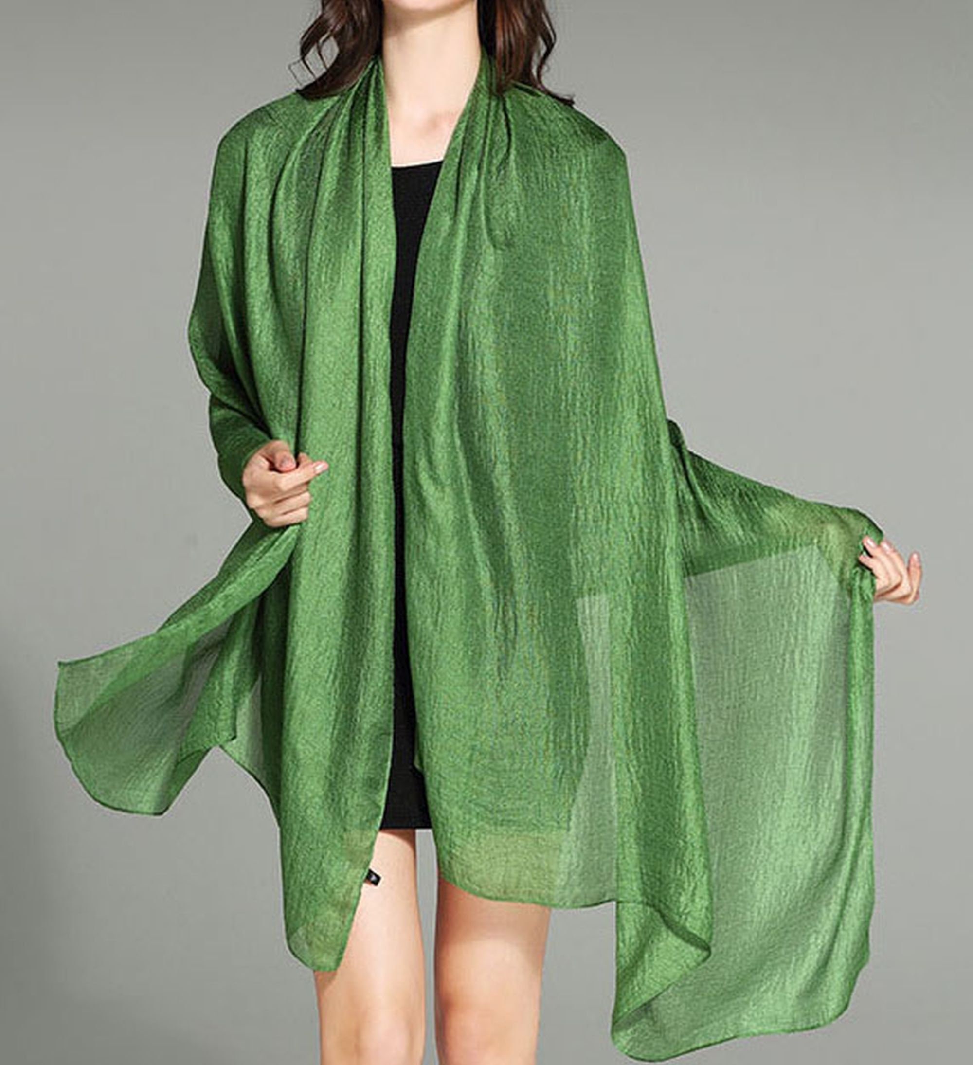 GFM Silky Textured Evening Scarf Shawl Wrap for Evening Etsy UK