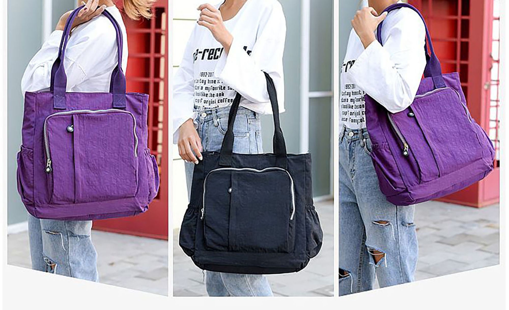 GFM Womens Nylon Tote Bag Shoulder Bag NTB 8805 Etsy
