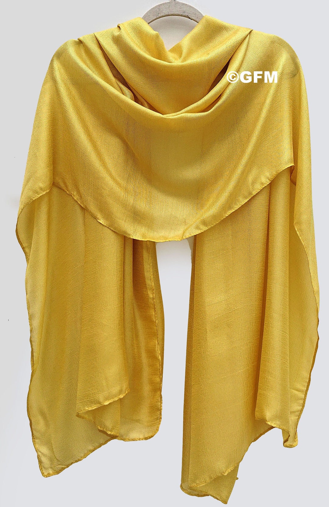 GFM Silky Textured Evening Scarf Shawl Wrap for Evening Etsy UK