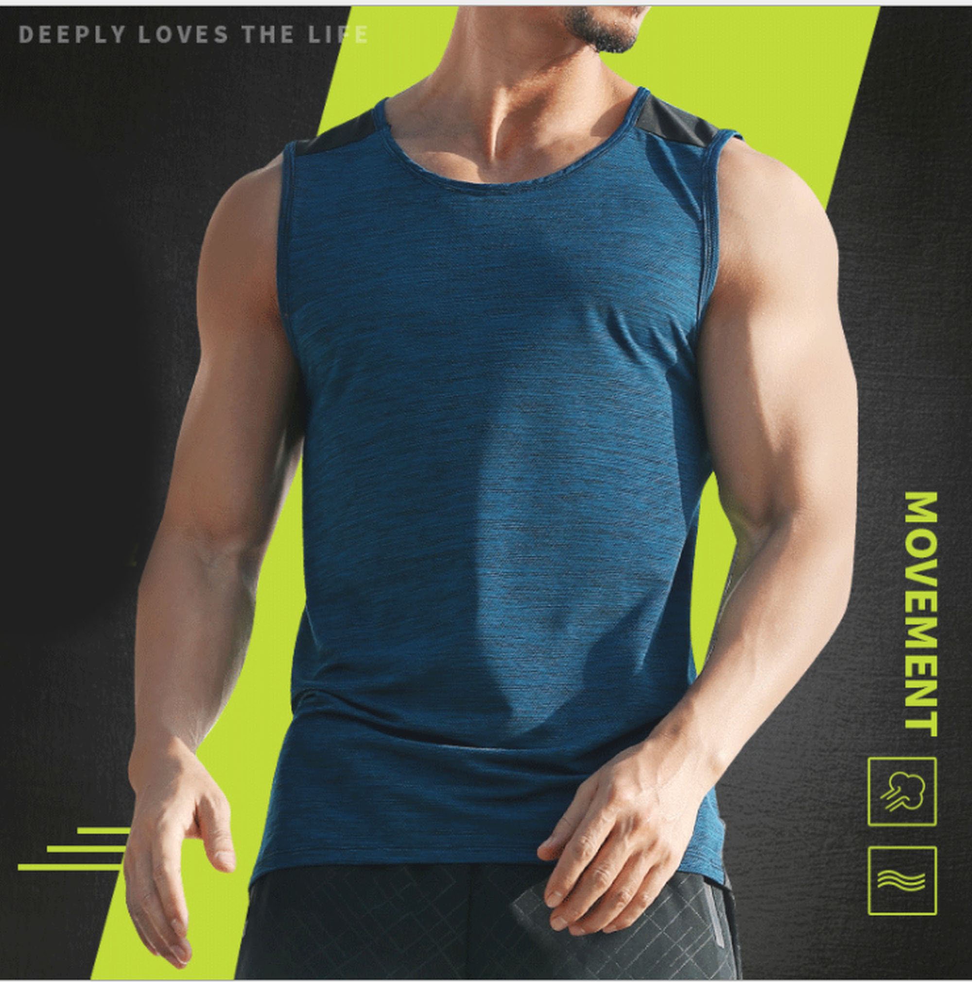 GFM Mens Gym Workout Vest Size Medium Etsy UK