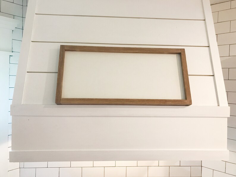 Farmhouse Picture Frame Double sided chalk paint Picture Frame 21 x 10 Rustic Pictures Frame blank frames