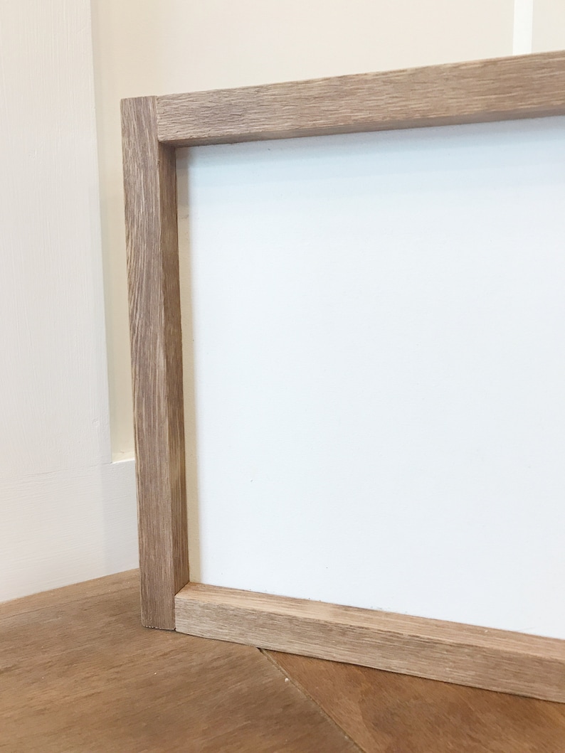 Farmhouse Picture Frame Double sided chalk paint Picture Frame 21 x 10 Rustic Pictures Frame blank frames