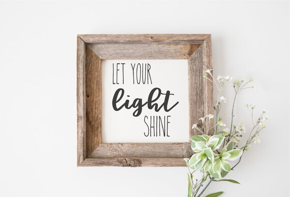 Download Let Your Light Shine Cut File Svg File Farmhouse Svg Etsy PSD Mockup Templates