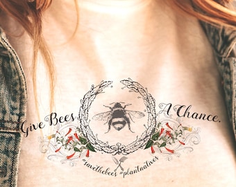 Save the Bees Shirt, Bee Donation, Bee Tshirt, Save the Bee or Else, Honey Bee Tee, Pollinator shirt, Bee Lover Gift, Bee Art, Gardener Gift