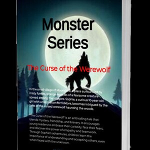 The Curse of the Werewolf - Monster Series 1  suitable for young readers - Not Just A Card - But A Book Give the gift of reading & adventure