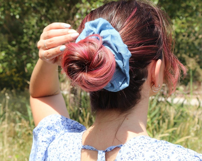 Blue Jean Scrunchy