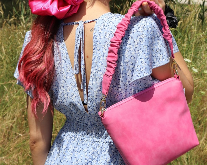 Fucshia Scrunchy Bag