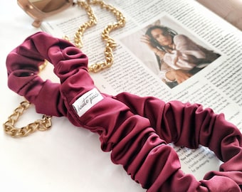 Bordeaux Satin Headband