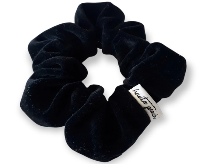 Black Velvet Scrunchy