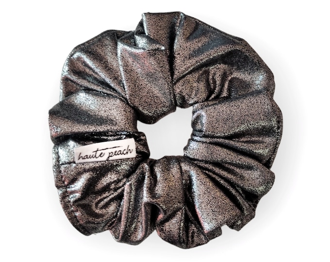 Silver Jersey Scrunchy