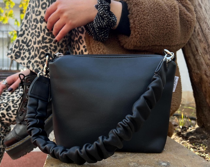 Black Scrunchy Bag
