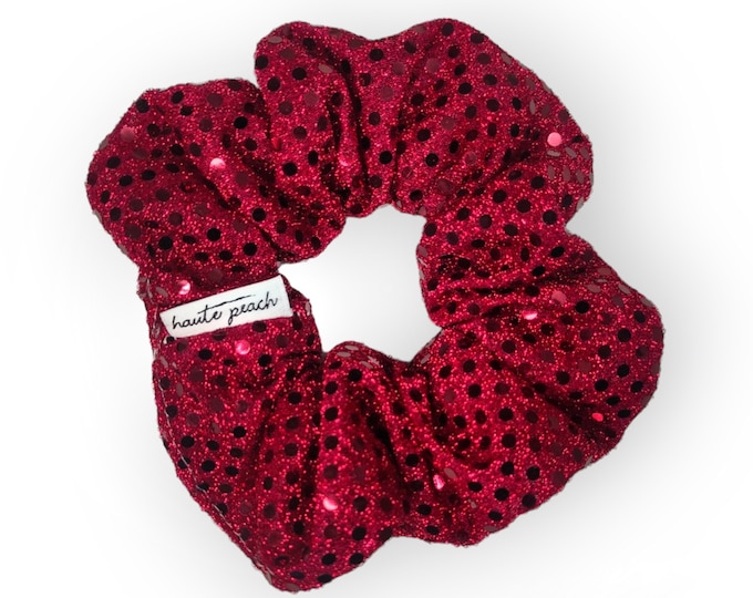 Red Sparkle Scrunchy