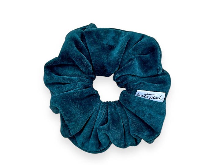 Green Velvet Scrunchy