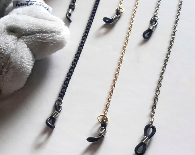 Gold Silver Black Sunglasses Chain
