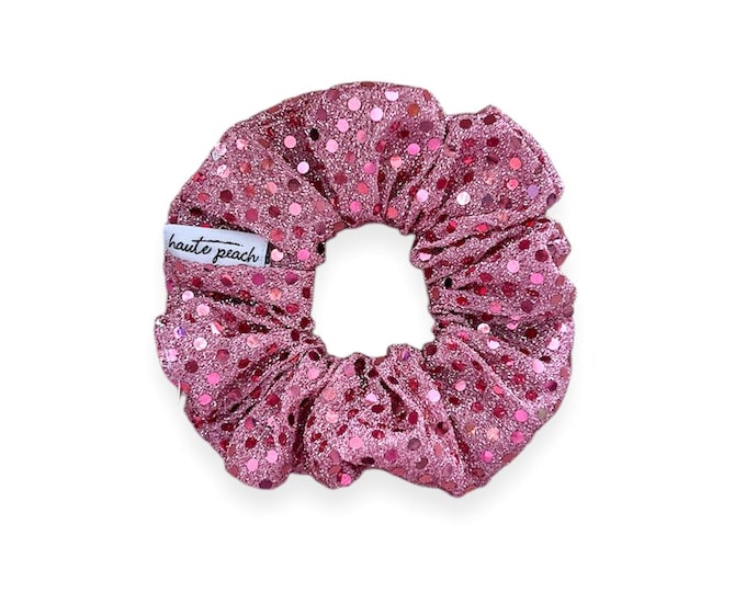 Pink Sparkle Scrunchy