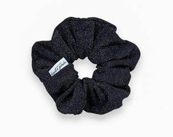 Black Glitter Scrunchy