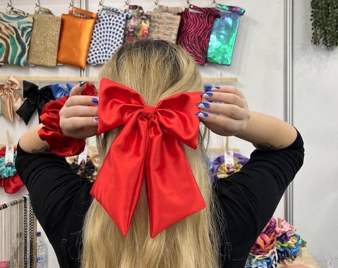 Red Chunky Bow