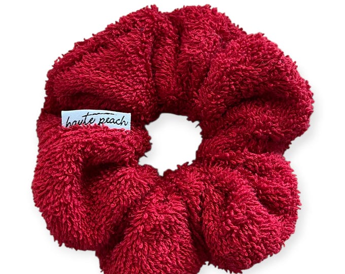 Red Terry Scrunchy