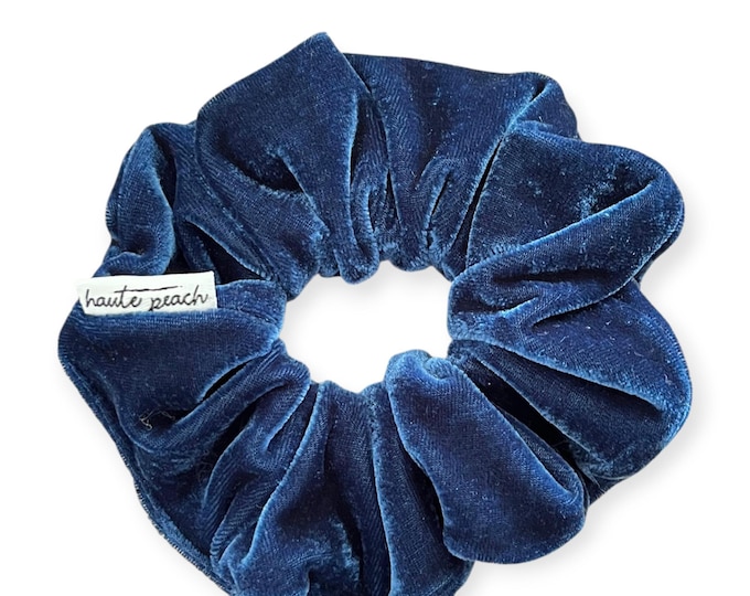 Blue Velvet Scrunchy