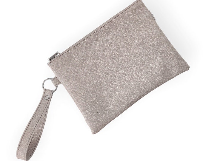 Reflective Glitter Clutch