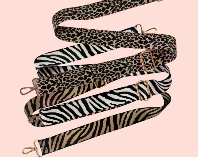 Animal Print Bag Straps