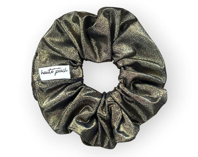 Gold Jersey Scrunchy